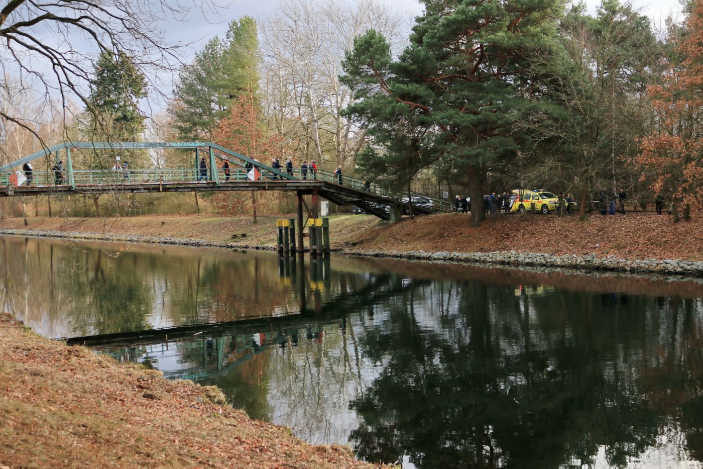 Winterwanderung in den Wäldern